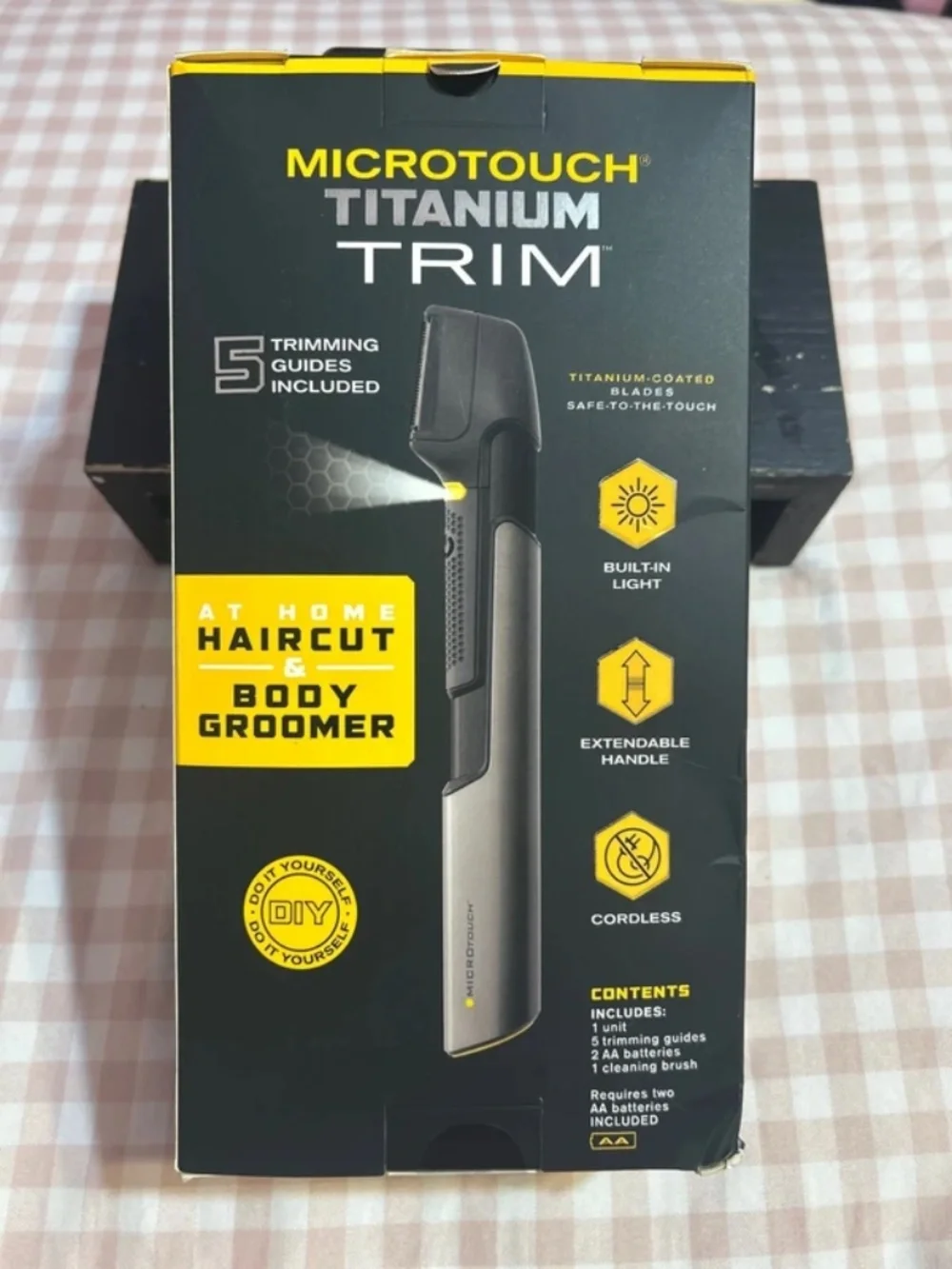 NWT Microtouch Titanium Trim DIY Hair Body Groomer Light Extendable Cordless